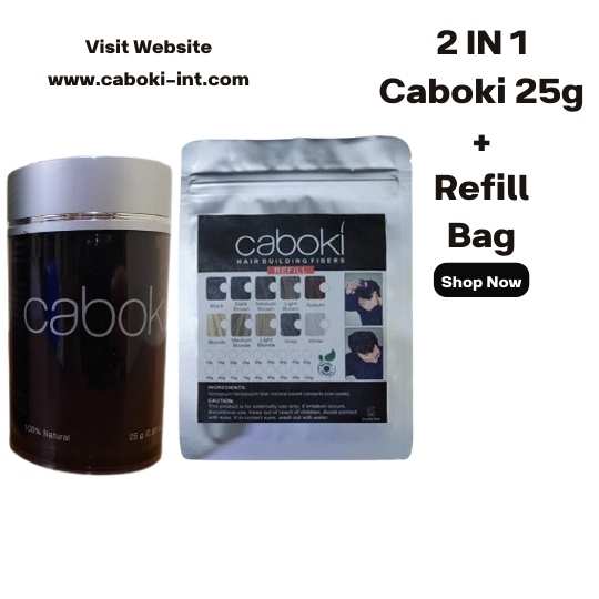 Caboki Hair Building Fibers + Refill Bag 25g