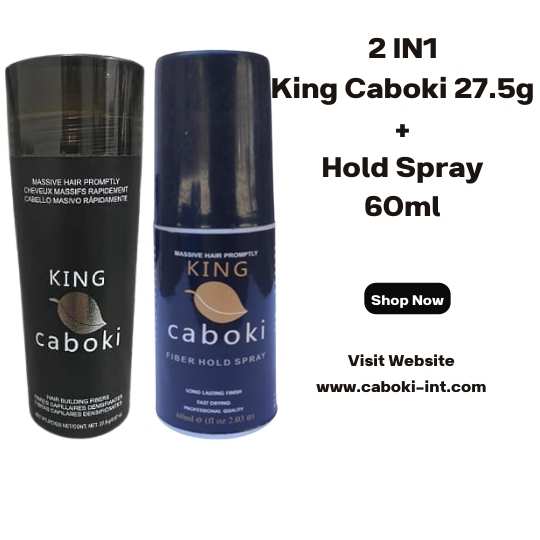 King Caboki 2 IN 1 Deal 27.5g +FiberHold Spray