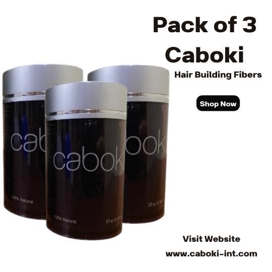 Caboki Hair Building Fibers Value Pack 3 in Pakistan